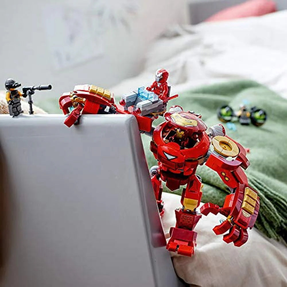 LEGO Marvel Avengers Iron Man Hulkbuster Versus A.I.M. Agent 76164, Interactive Brick-Build Playset with Minifigures (456 Pieces) Q3867