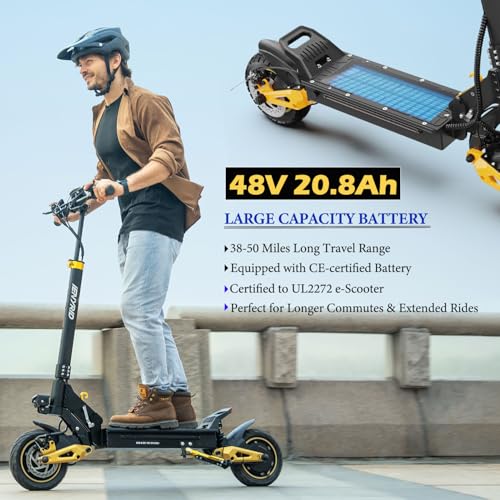 Electric Scooter with Seat 10" Off Road Pneumatic Tires I459434