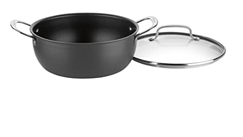 Black 5-Quart Nonstick Hard-Anodized Chili Pot with Cover M3911