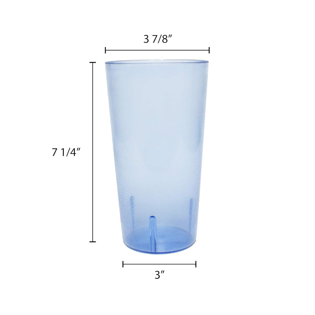 32 oz Stackable Plastic Cup Set of 4 Blue P4529