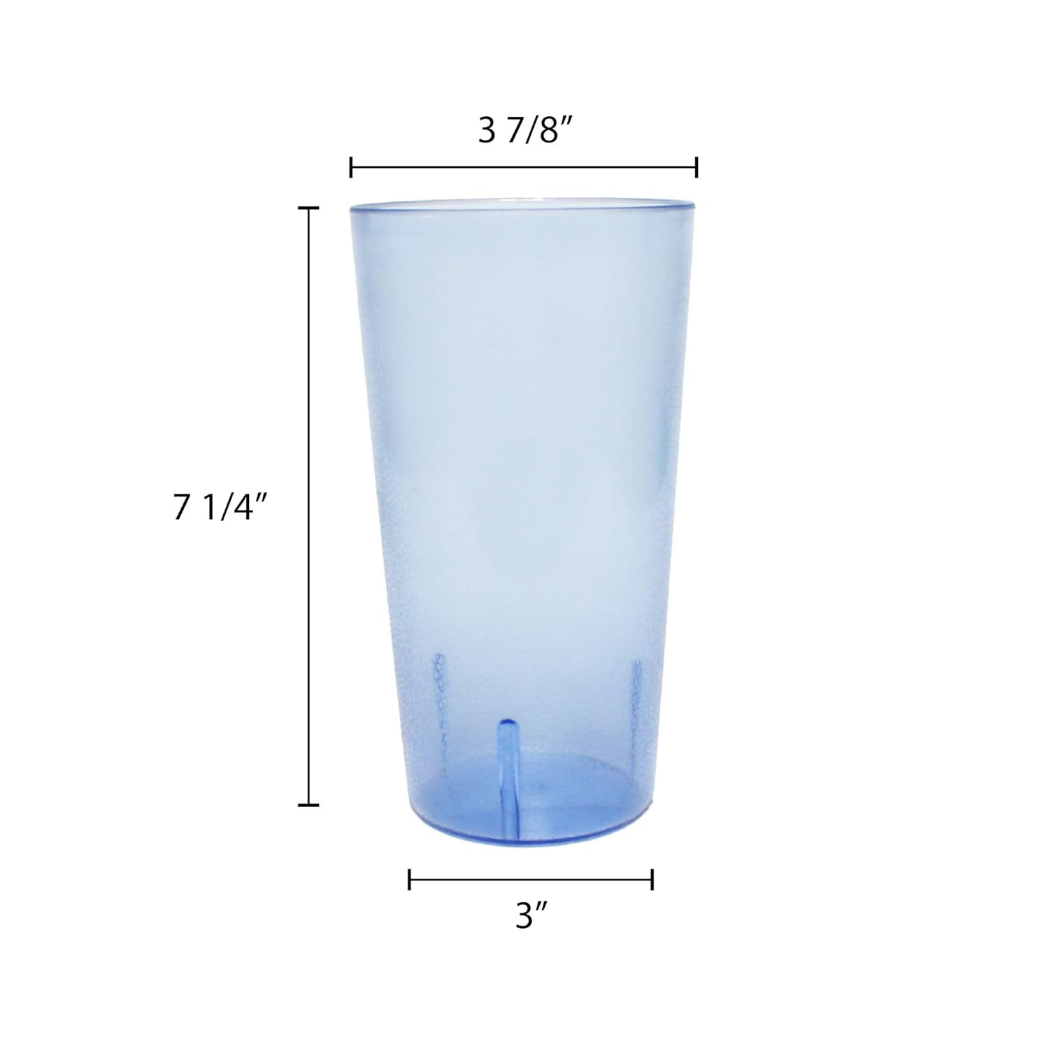 32 oz Stackable Plastic Cup Set of 4 Blue P4529