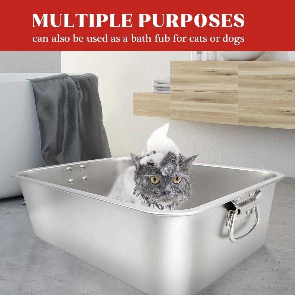 Stainless Steel Cat Litter Box O9622