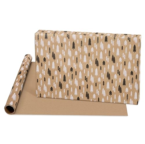 Vintage Kraft Christmas Wrapping Paper Rolls, 4 Rolls, 80 sq. ft. H324421