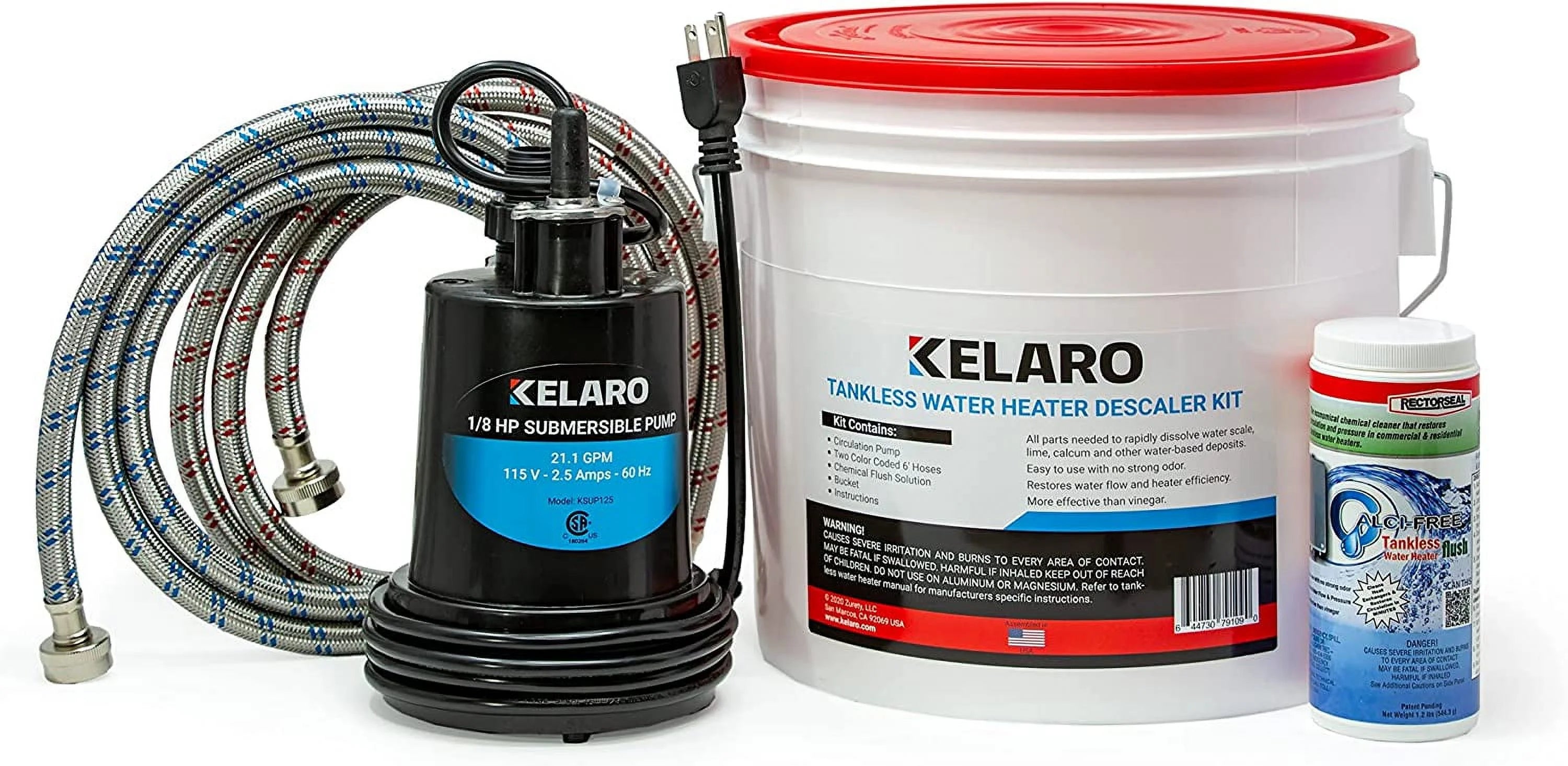 Tankless Water Heater Flushing Kit with Descaler P87981
