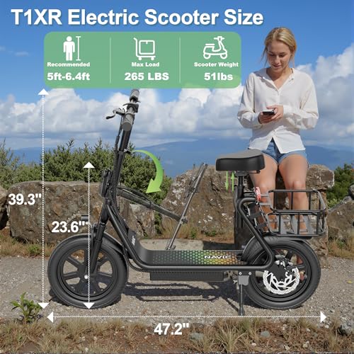 Electric Scooter with Folding Dual Braking Dual Suspension L59685