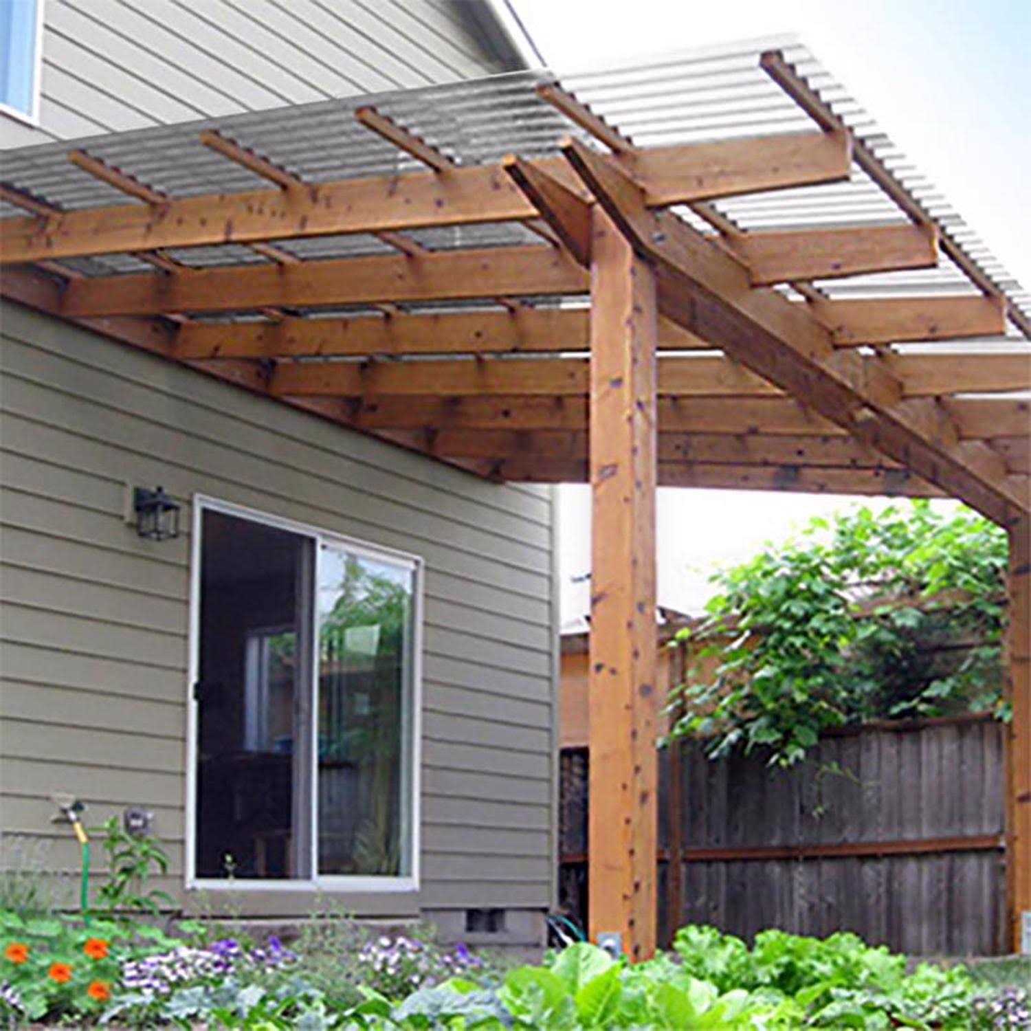 26 in. x 12 ft. Corrugated Polycarbonate Roof Panel D932