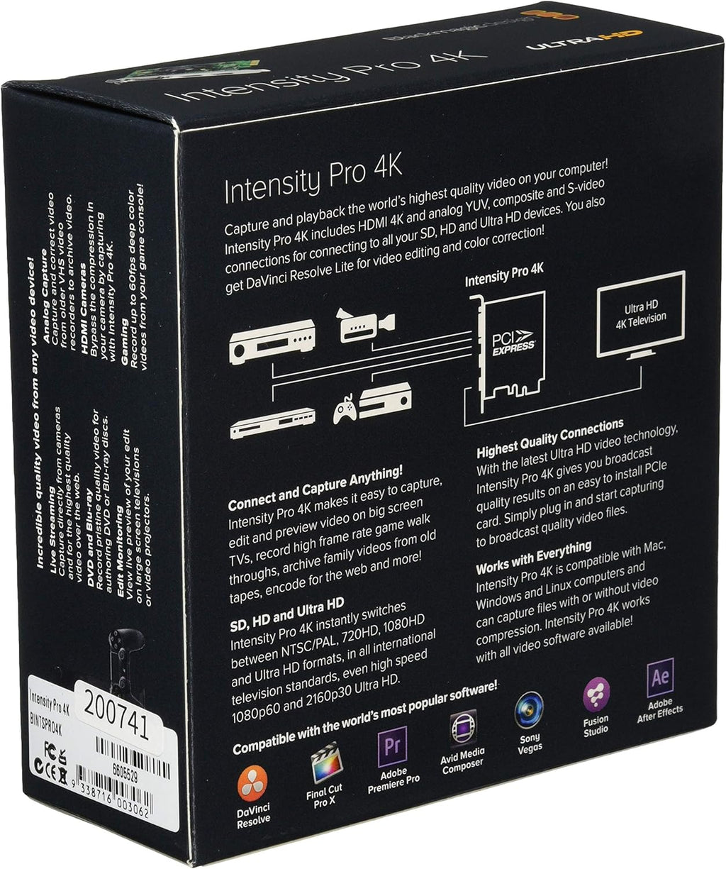 Intensity Pro 4K Capture & Playback Input/Output Card P4324