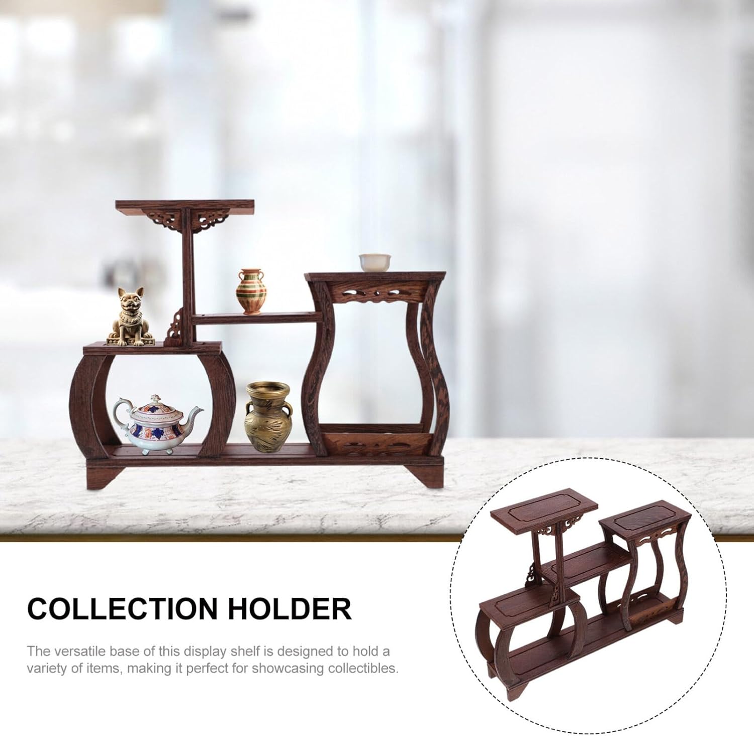 Chinese Wood Display Stand Base B194491
