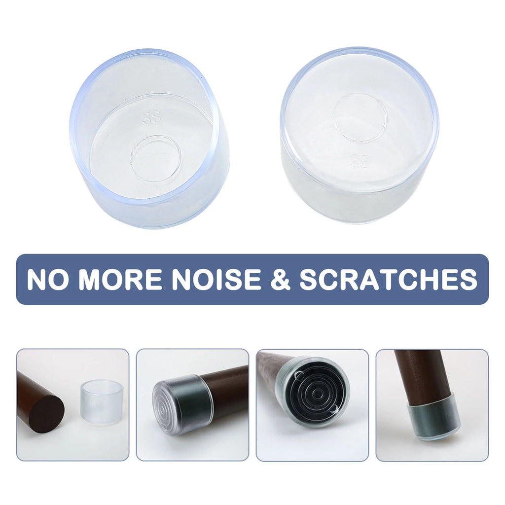 16pcs 1.5" 38mm Inner Dia Furniture Floor Protector M945