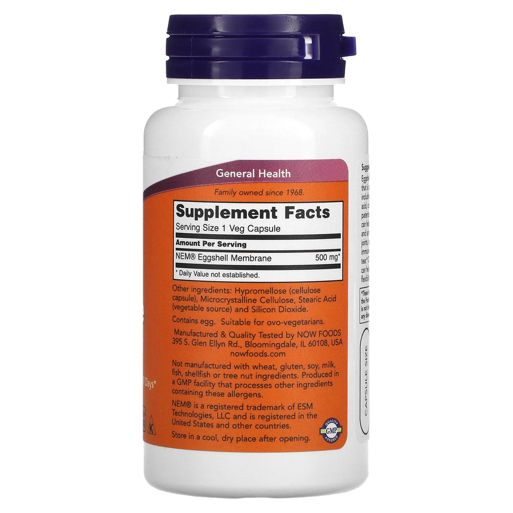 Eggshell Membrane 500 mg 60 Vegetable Capsules H3597