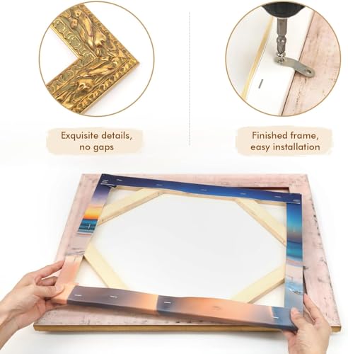 Antique Gold Solid Wood Frame for Canvas Paintings K7903