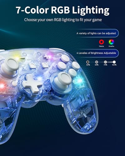 Wireless PC Gaming Controller with Hall Effect Joysticks & 2.4G Dongle O678