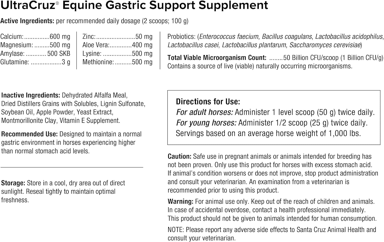 Equine Gastric Support Supplement, 25 lb C7994