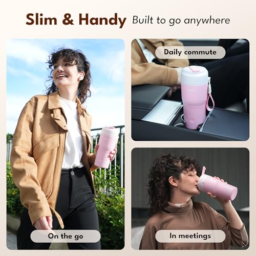 Pink 12oz Heated Travel Mug L845628
