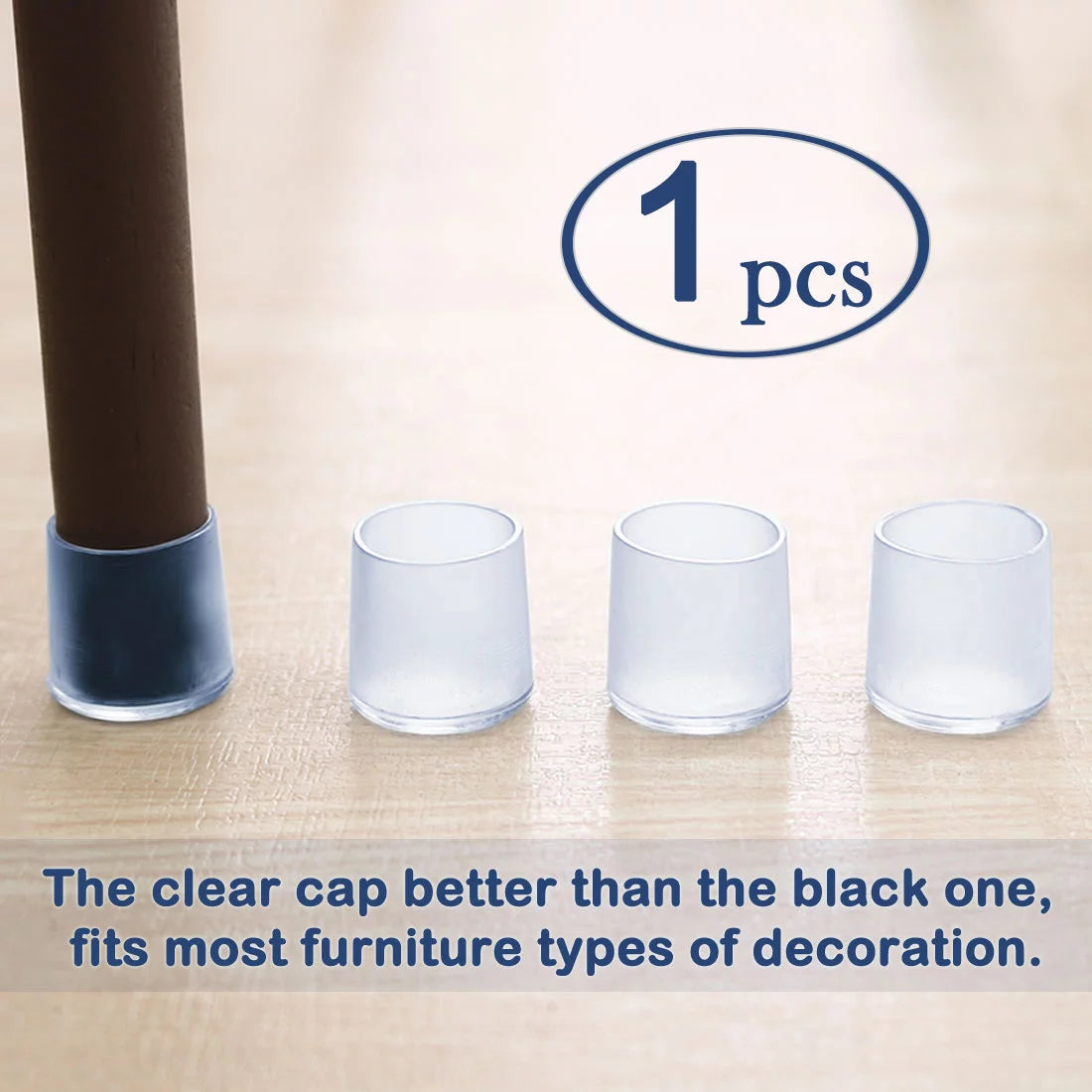 16pcs 1.5" 38mm Inner Dia Furniture Floor Protector M945