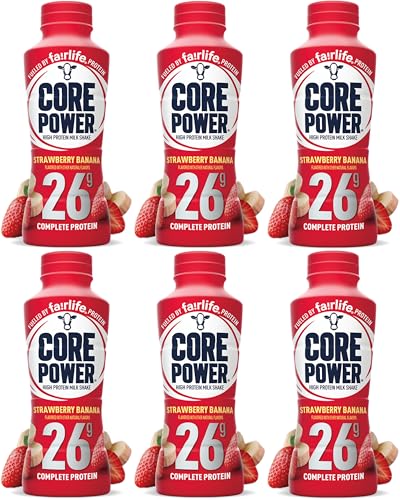 Chocolate Protein Shake, 14 fl oz, 26 gm, Pack of 6 Bottles Y86715