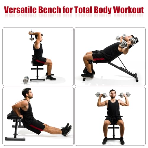 Adjustable Weight Bench Press with 700 LB Capacity Incline/Decline Bench C9326