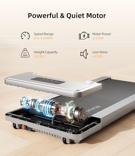 Under Desk Treadmill with Remote Control LED Display Q84470