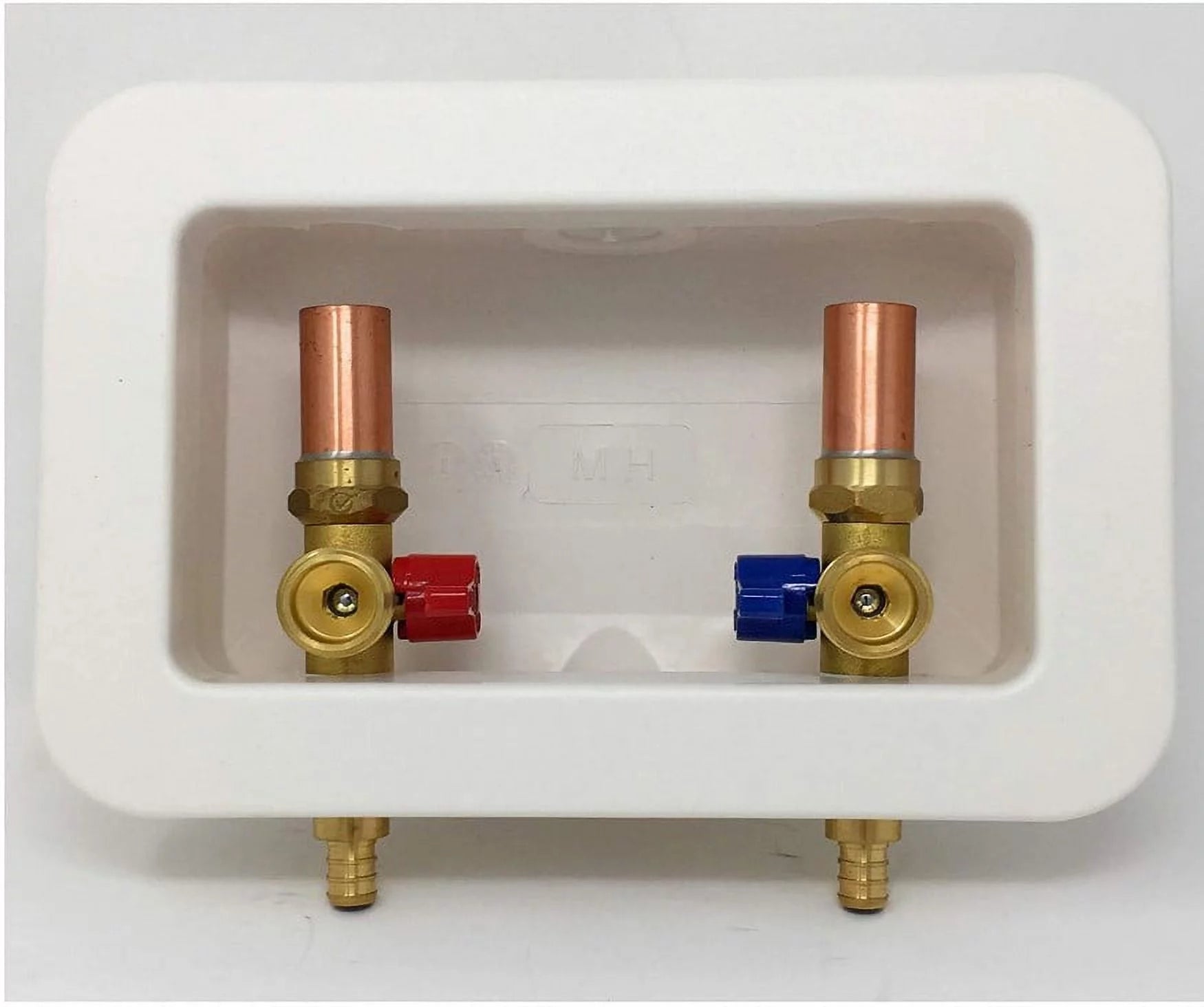 1/2" PEX x 3/4" MHT Washing Machines Assembly Kit with Copper Risers F394