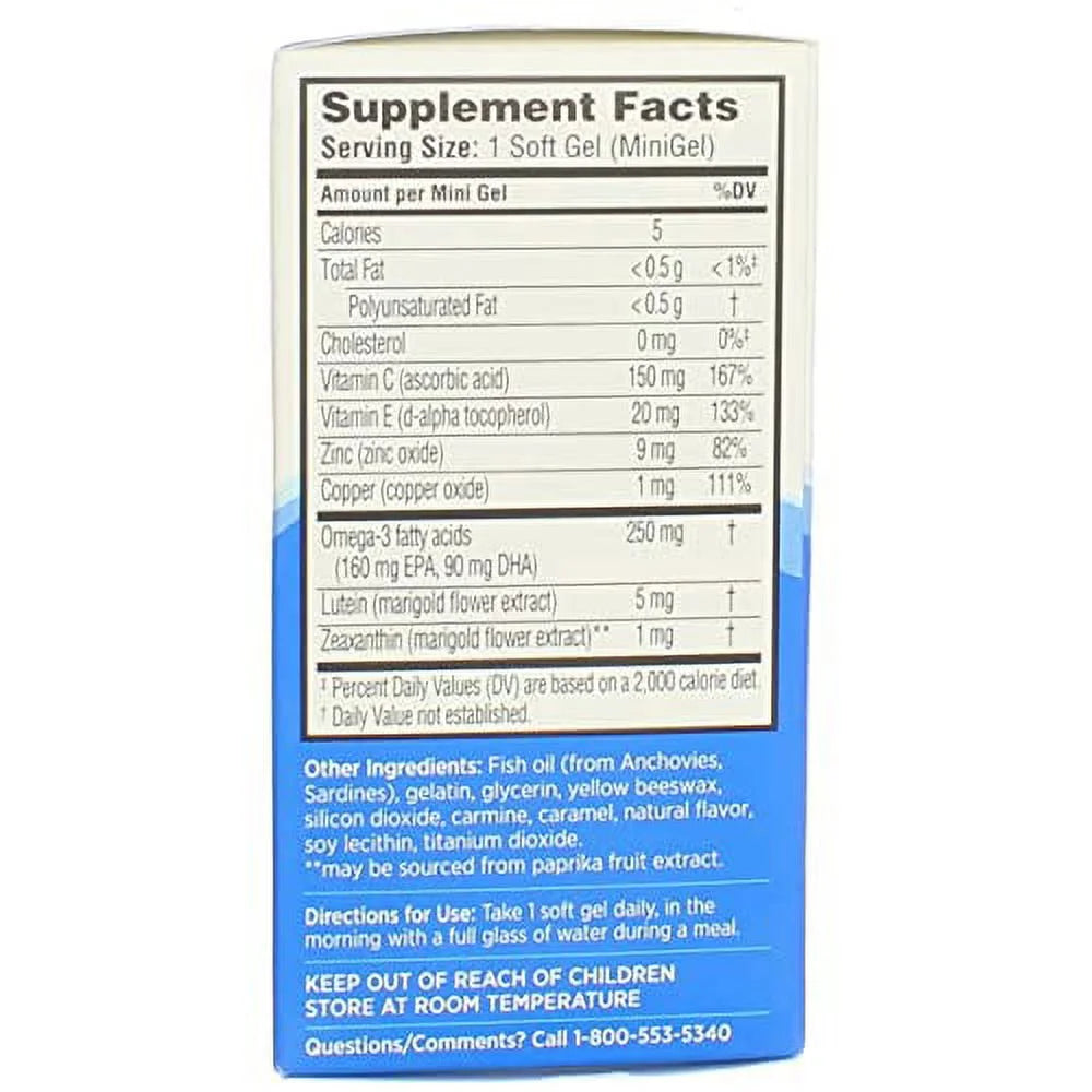 50 ea Pack of 4 Eye Vitamin Softgels G5928