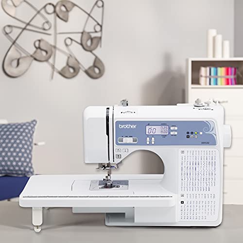 Computerized Sewing and Quilting Machine with 165 Built-in Stitches, LCD Display, White J515135