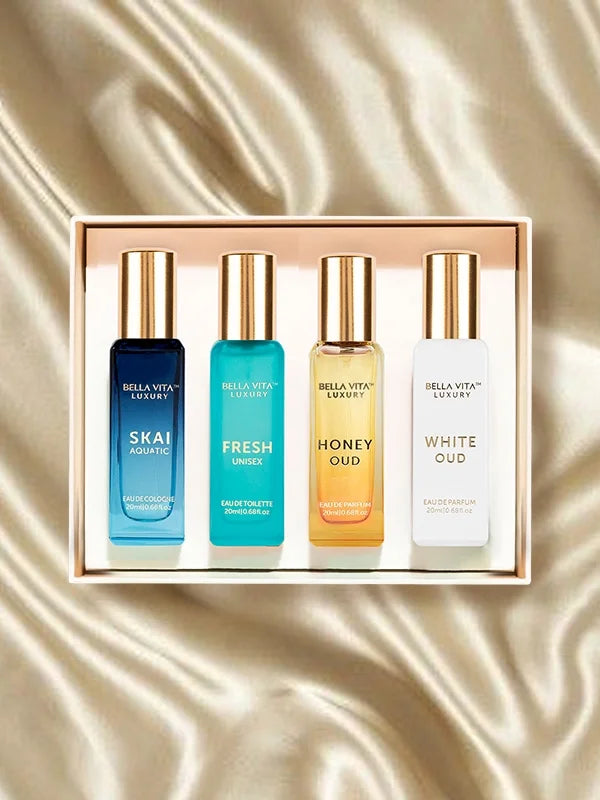 Unisex Luxury Perfume Gift Set 4x20 ML Eau De Parfum J99438