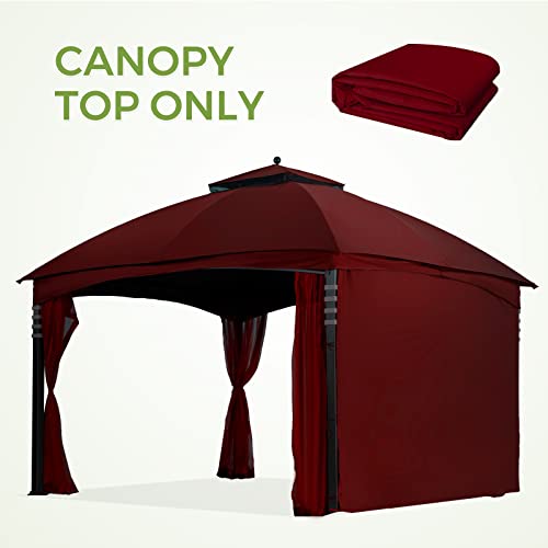 Beige 10x12 Polyester Gazebo Replacement Canopy A3869