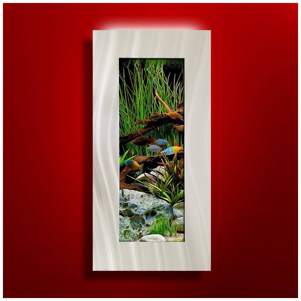 Brushed Black Wall Mounted Aquarium R156098
