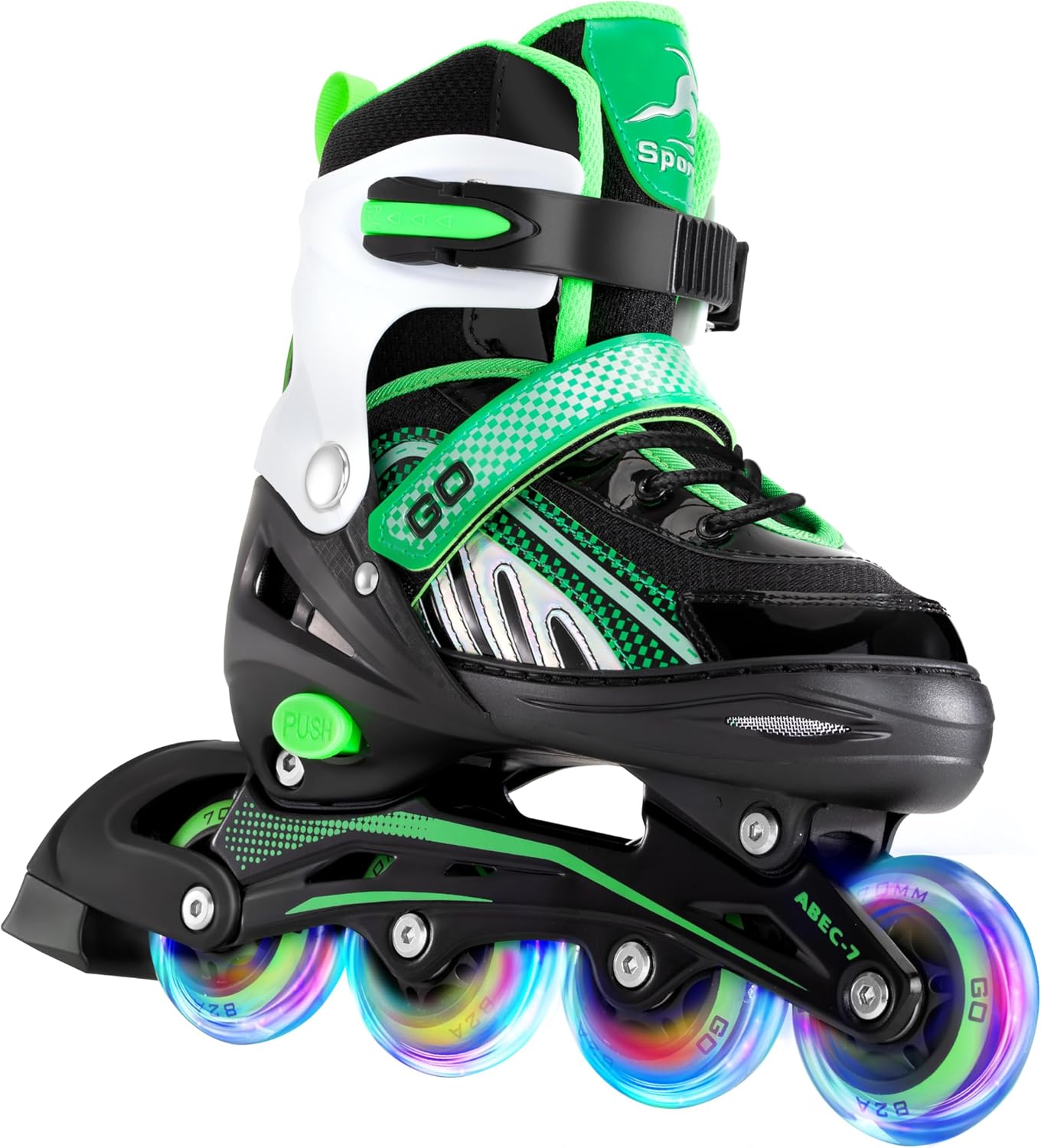 Adjustable Inline Skates with Full Light Up Wheels A366