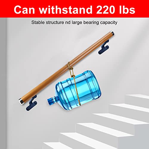 6.5Ft Wooden Non-Slip Wall Mounted Handrail Z36127