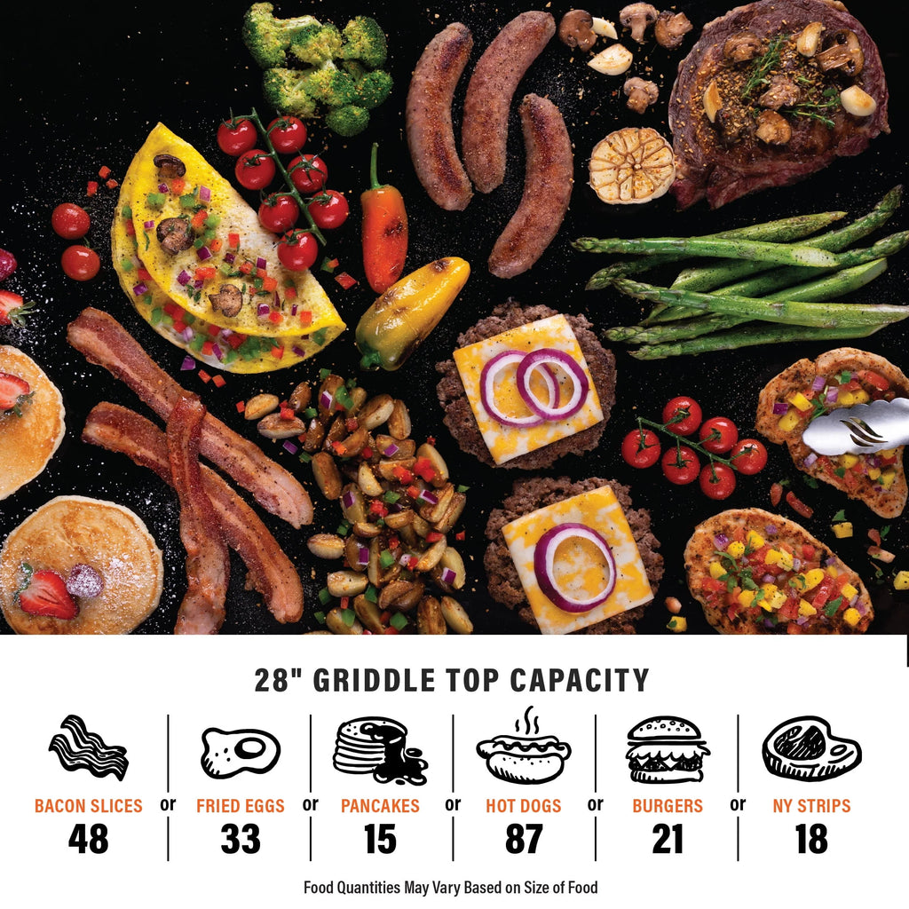 28" Propane Griddle with Hood D342