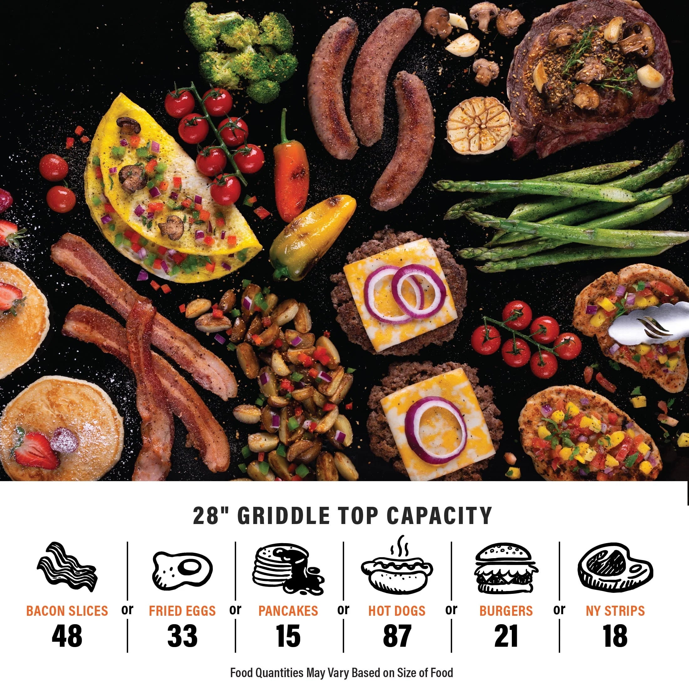 28" Propane Griddle with Hood D342