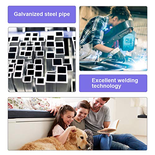 8 x 4 x 6 Ft Metal Galvanized Dog Kennel with Cover V266050