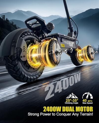 1200W Off Road Electric Scooter with 11" Tires Y777