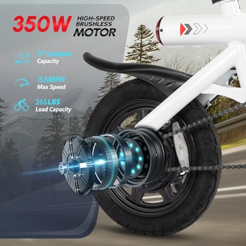 14" Folding Electric Bike 350W Motor 36V 6AH Battery W177
