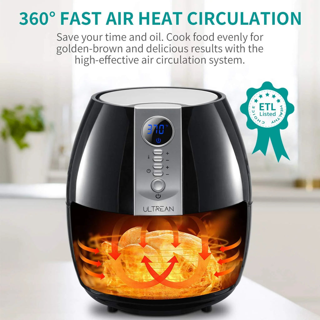 4.2 Quart Nonstick Air Fryer with LCD Digital Screen I993141