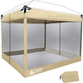 Grey Mesh Zippered Wall Panels for 10' x 10' Canopy, Pack of 2 Z3549