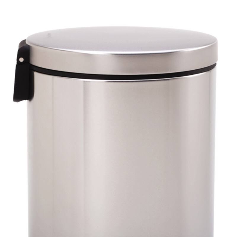 30L Brushed Stainless Steel Step Trash Can O6948