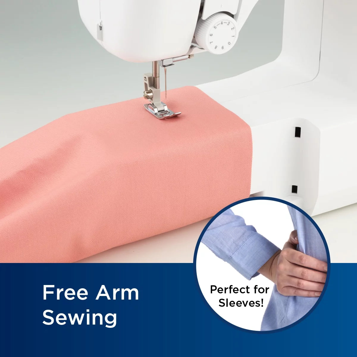 White Portable Full-Size Sewing Machine G322866