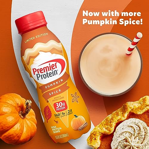 Pumpkin Spice 11.5 Fl Oz Pack of 12 Protein Shake R404