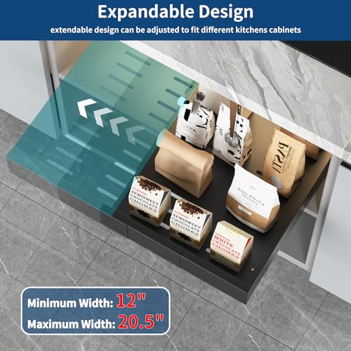 Pull out Cabinet Organizer, Expandable Heavy Duty Slide out Drawers H204