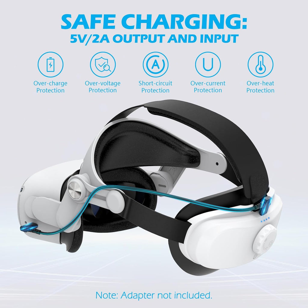Rechargable Adjustable Head Strap for VR Headset J998