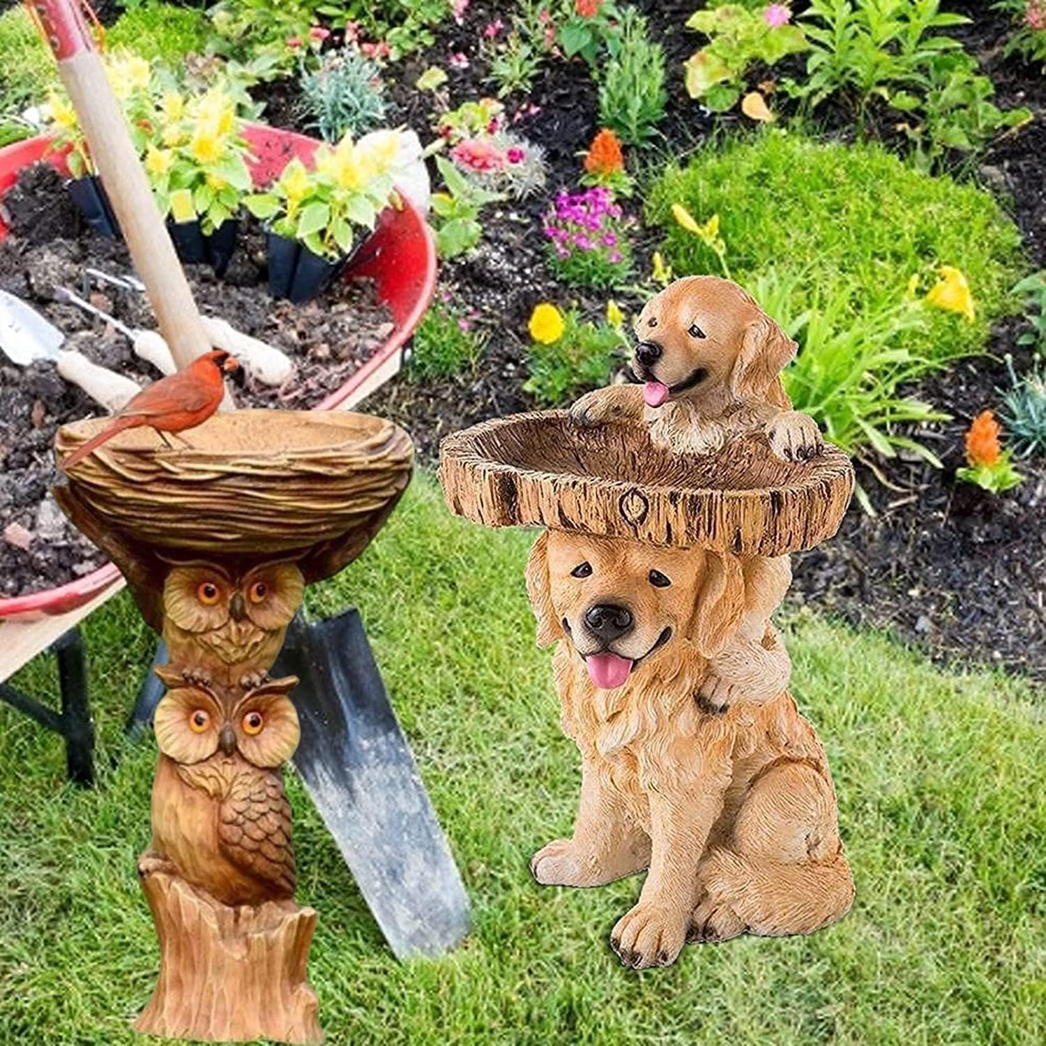 Resin Outdoor Bird Bath Bowl M207