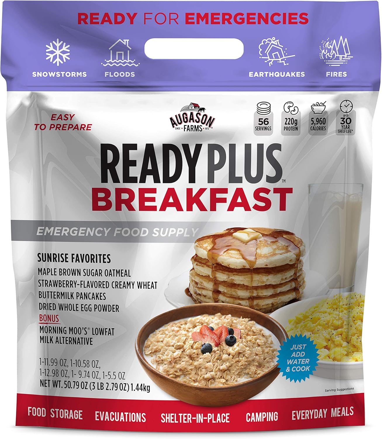30-Year Shelf Life Emergency Food Supply T49817