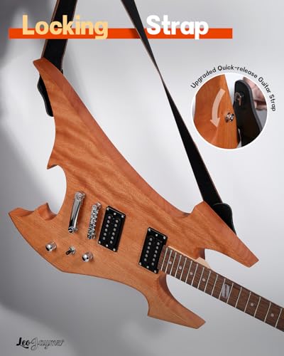 DIY Single Cut Electric Guitar Kit with Mahogany Body and Neck K6833
