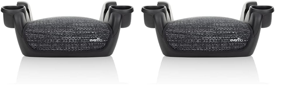 No Back Booster Car Seat (Static Black) (Pack of 2) M52803