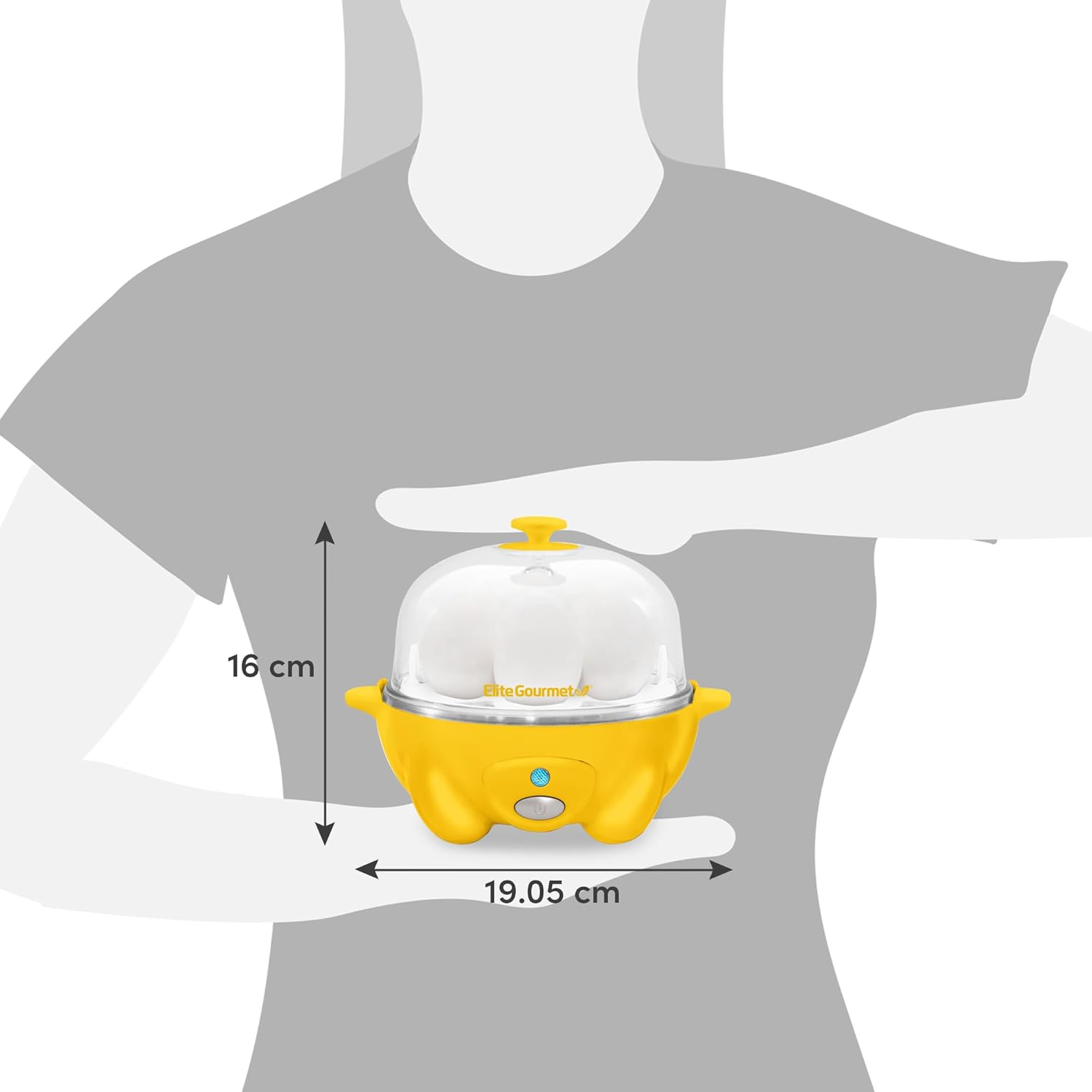 Yellow 7 Egg Cooker G569