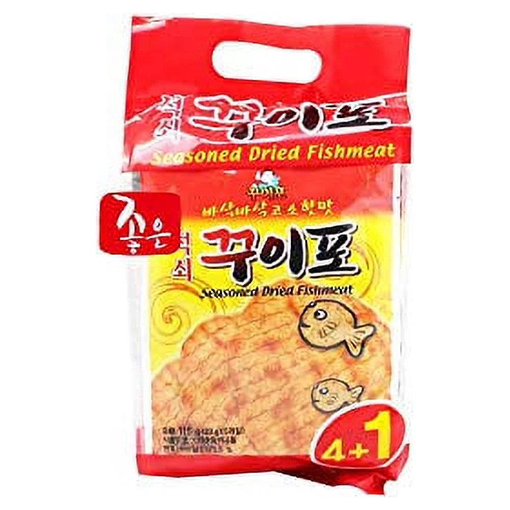 Korean Grilled Dried Seasoned Fish Meat 5 Pack R90505