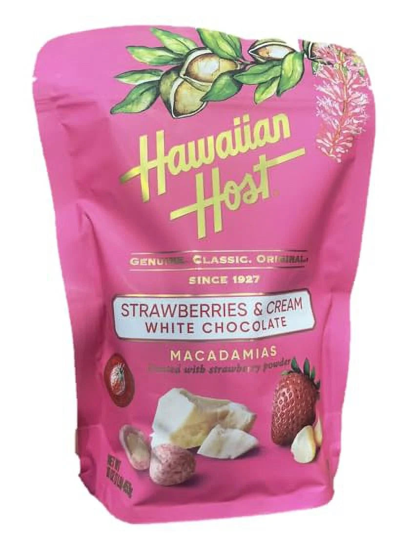 Strawberry And Cream Macadamias Chocolate 16 Oz E76794