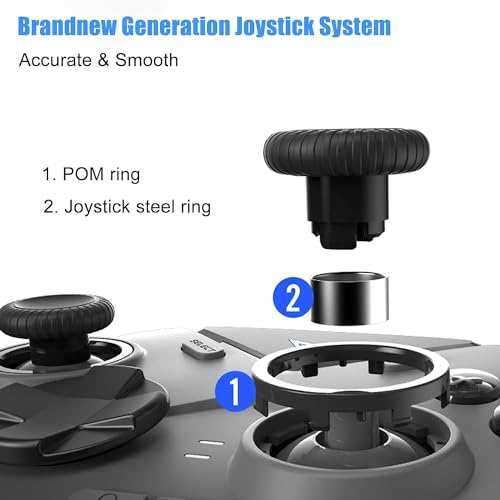 PC Controller with Hall Joystick and 6 Macros Buttons Q8125